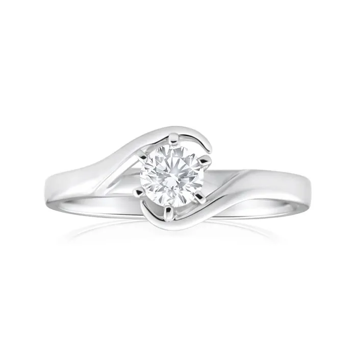 1 Carat Solitaire Round Cut Natural Earth Mined Diamond Engagement Ring White Gold 14K GB Rings 1 Carat Solitaire Round Cut Natural Earth Mined Diamond Engagement Ring White Gold 14K GB Rings