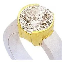 251 Carats Natural Earth Mined Diamond Ring TwoTone Gold Jewelry Solitaire New GB Rings 251 Carats Natural Earth Mined Diamond Ring TwoTone Gold Jewelry Solitaire New GB Rings