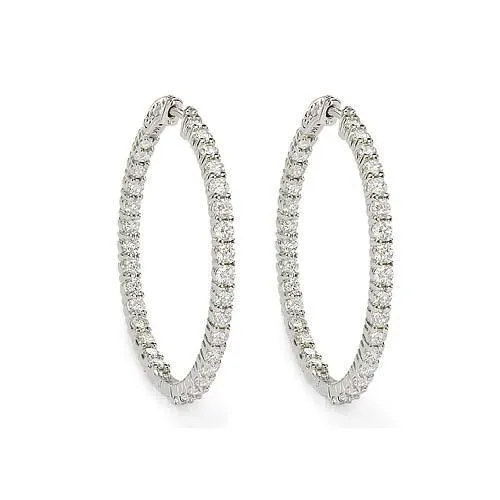 650 Ct Brilliant Cut Sparkling Natural Earth Mined Diamonds Women Hoop Earrings Gold GB Earrings 650 Ct Brilliant Cut Sparkling Natural Earth Mined Diamonds Women Hoop Earrings Gold GB Earrings