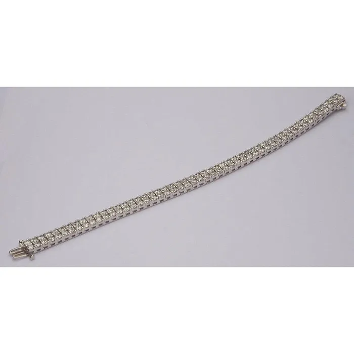 Bracelets GB 15 Carats Natural Earth Mined Diamond Tennis Carpet Bracelet Vs Jewelry