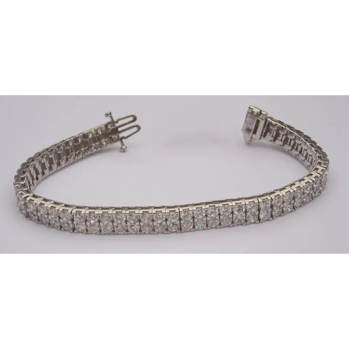 Bracelets GB 15 Carats Natural Earth Mined Diamond Tennis Carpet Bracelet Vs Jewelry