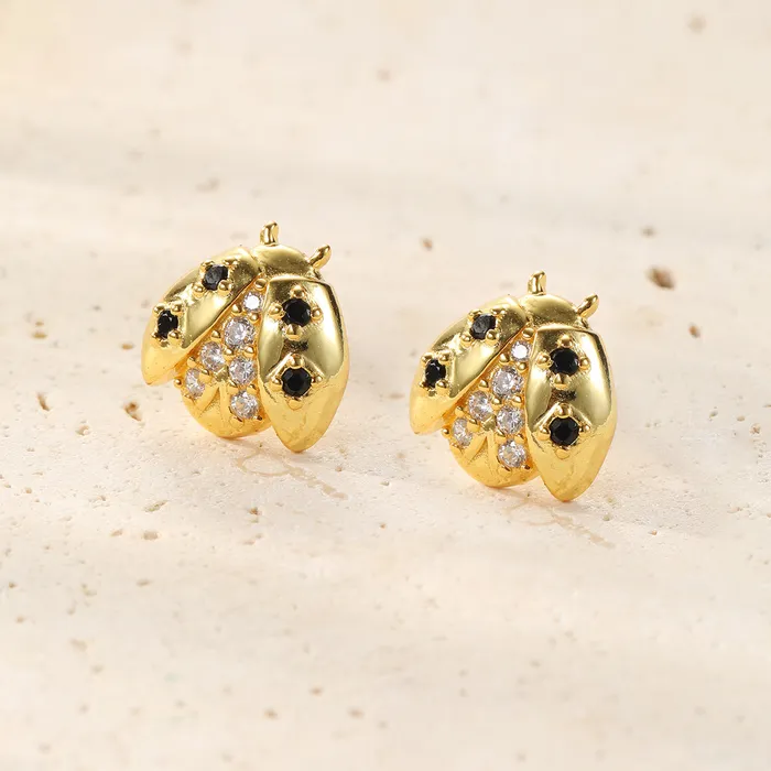Earrings Lucky Ladybug Stud Earrings Sterling Silver Hey Happiness Earrings Lucky Ladybug Stud Earrings Sterling Silver Hey Happiness