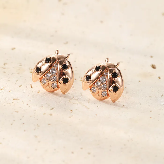 Earrings Lucky Ladybug Stud Earrings Sterling Silver Hey Happiness Earrings Lucky Ladybug Stud Earrings Sterling Silver Hey Happiness