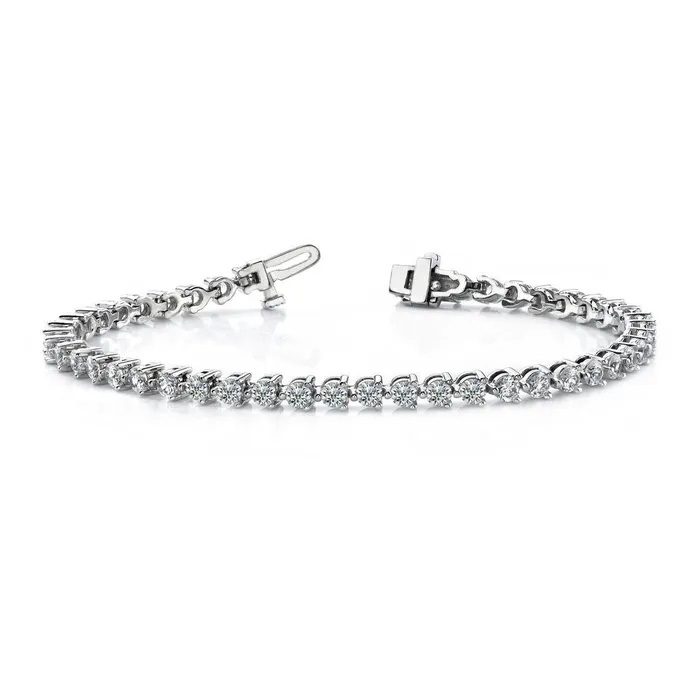 GB Bracelets 3 Prong Setting Tennis Bracelet 675 Ct Round Brilliant Cut Natural Earth Mined Diamonds GB Bracelets 3 Prong Setting Tennis Bracelet 675 Ct Round Brilliant Cut Natural Earth Mined Diamonds