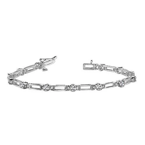 GB Bracelets Prong Set Round Natural Earth Mined Diamond Lady Tennis Bracelet White Gold 14K 260 Ct GB Bracelets Prong Set Round Natural Earth Mined Diamond Lady Tennis Bracelet White Gold 14K 260 Ct