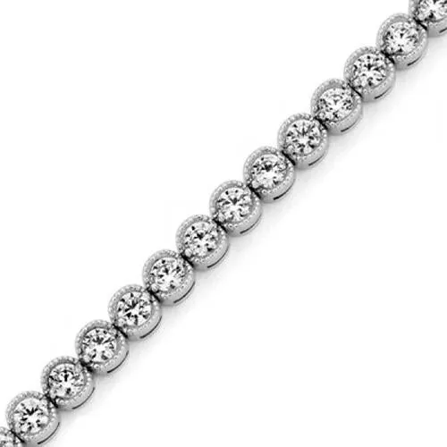 GB Bracelets Round Cut Fine Real Natural Earth Mined Diamond Tennis Bracelet White Gold Fine Jewelry 6 Ct GB Bracelets Round Cut Fine Real Natural Earth Mined Diamond Tennis Bracelet White Gold Fine Jewelry 6 Ct