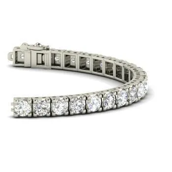 GB Bracelets Round Cut Natural Earth Mined Diamond Tennis Bracelet Solid White Gold Jewelry 6 Ct GB Bracelets Round Cut Natural Earth Mined Diamond Tennis Bracelet Solid White Gold Jewelry 6 Ct