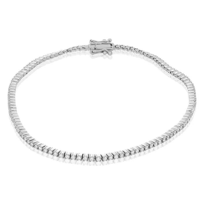 GB Bracelets Sparkling Brilliant Cut 4 Carats Natural Earth Mined Diamonds Women Bracelet WG 14K GB Bracelets Sparkling Brilliant Cut 4 Carats Natural Earth Mined Diamonds Women Bracelet WG 14K