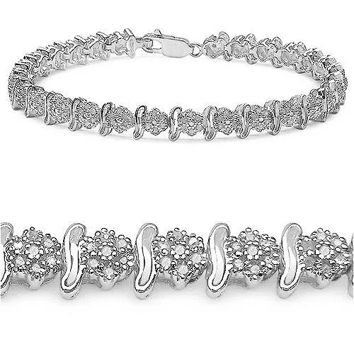 GB Bracelets Sparkling Round Cut 4 Carats Natural Earth Mined Diamonds Tennis Bracelet White Gold 14K GB Bracelets Sparkling Round Cut 4 Carats Natural Earth Mined Diamonds Tennis Bracelet White Gold 14K