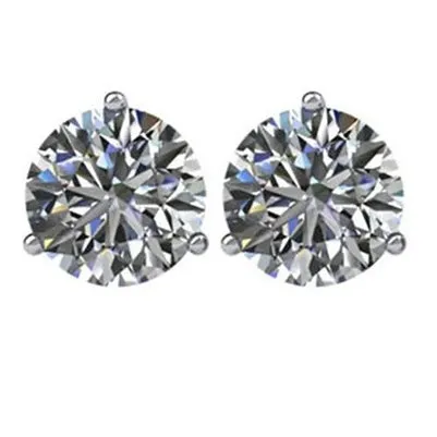 GB Earrings Natural Earth Mined Diamond Stud Earrings 2 Carats Women Jewelry White Gold 14K GB Earrings Natural Earth Mined Diamond Stud Earrings 2 Carats Women Jewelry White Gold 14K