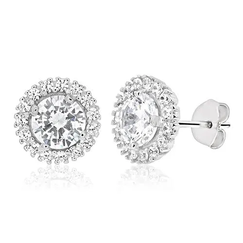 GB Gorgeous Round Brilliant Cut 28 Carats Natural Earth Mined Diamond Stud Earring Earrings GB Gorgeous Round Brilliant Cut 28 Carats Natural Earth Mined Diamond Stud Earring Earrings