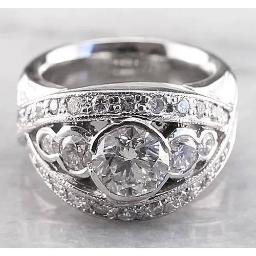 GB Like Antique Engagement Ring Natural Earth Mined Diamond Rings