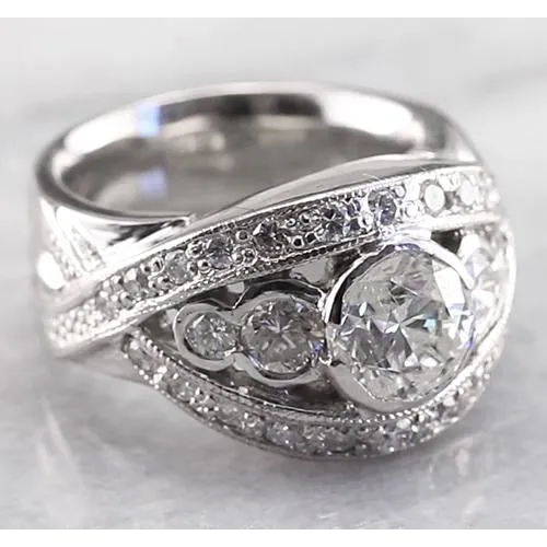 GB Like Antique Engagement Ring Natural Earth Mined Diamond Rings GB Like Antique Engagement Ring Natural Earth Mined Diamond Rings