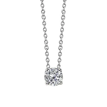 GB Necklaces 075 Carats Round Cut Natural Earth Mined Diamond Women Necklace Pendant 14K White Gold GB Necklaces 075 Carats Round Cut Natural Earth Mined Diamond Women Necklace Pendant 14K White Gold