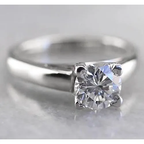 GB Rings 1 Carat Round Solitaire Natural Earth Mined Diamond Ring GB Rings 1 Carat Round Solitaire Natural Earth Mined Diamond Ring