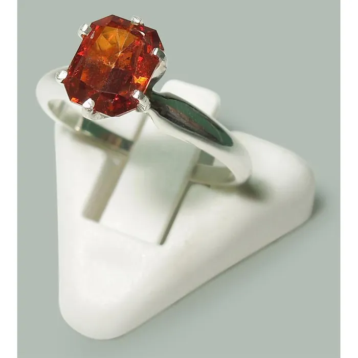 GB Rings 2 Ct Prong Set Radiant Red Ruby White Gold 14K Solitaire Ring GB Rings 2 Ct Prong Set Radiant Red Ruby White Gold 14K Solitaire Ring
