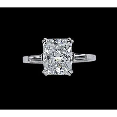 GB Rings 8 Ct Lab Grown Diamonds Three Stone Royal Engagement Ring Gold GB Rings 8 Ct Lab Grown Diamonds Three Stone Royal Engagement Ring Gold