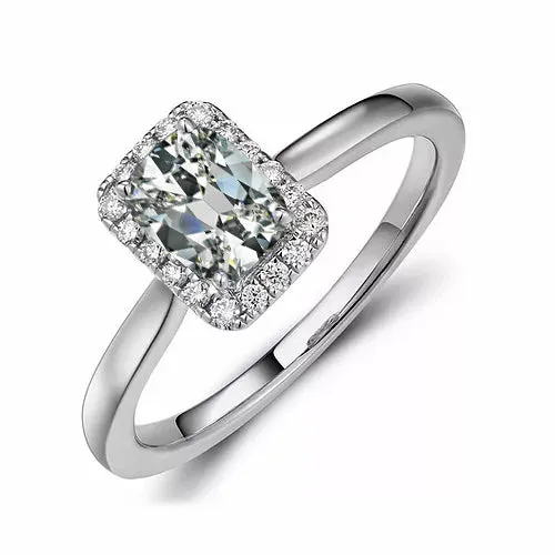 GB Rings Halo Engagement Ring Oval Old Cut Natural Earth Mined Diamond Gold Ladies Jewelry 3 Carats GB Rings Halo Engagement Ring Oval Old Cut Natural Earth Mined Diamond Gold Ladies Jewelry 3 Carats