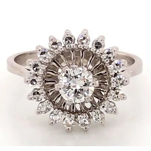 GB Rings Like La Belle Epoque Jewelry Engagement Ring Flower Stlye 2 Carats Natural Earth Mined Diamond GB Rings Like La Belle Epoque Jewelry Engagement Ring Flower Stlye 2 Carats Natural Earth Mined Diamond