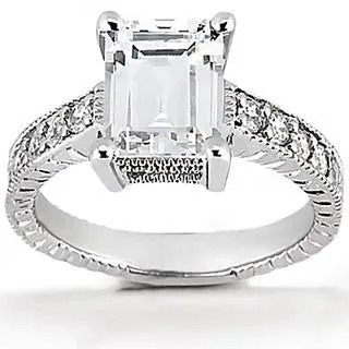 GB Rings Real Natural Earth Mined Diamond Engagement Ring 150 Ct Vintage Style White Gold 14K GB Rings Real Natural Earth Mined Diamond Engagement Ring 150 Ct Vintage Style White Gold 14K