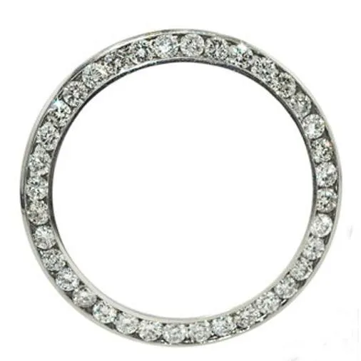 GB Watches 3 Carats Round Custom Mined Diamond Bezel To Fit Rolex Datejust Watch Ss GB Watches 3 Carats Round Custom Mined Diamond Bezel To Fit Rolex Datejust Watch Ss