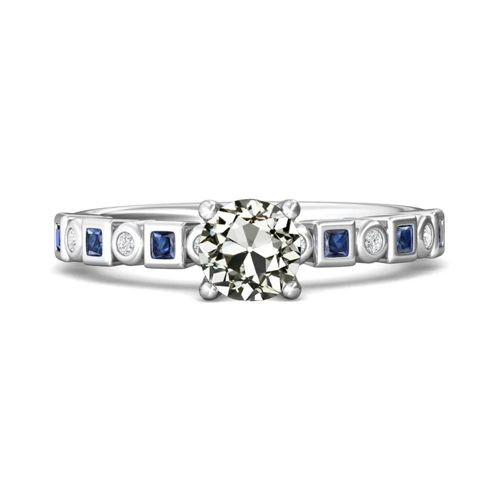 Genuine Round Old Cut Natural Earth Mined Diamond Princess Blue Sapphire Ring 450 Carats HarryChadEntcom Rings Genuine Round Old Cut Natural Earth Mined Diamond Princess Blue Sapphire Ring 450 Carats HarryChadEntcom Rings