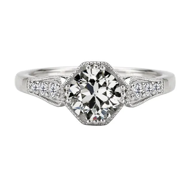 Genuine Round Old Miner Natural Earth Mined Diamond Ladys Ring 14K White Gold Jewelry 3 Carats HarryChadEntcom Rings Genuine Round Old Miner Natural Earth Mined Diamond Ladys Ring 14K White Gold Jewelry 3 Carats HarryChadEntcom Rings