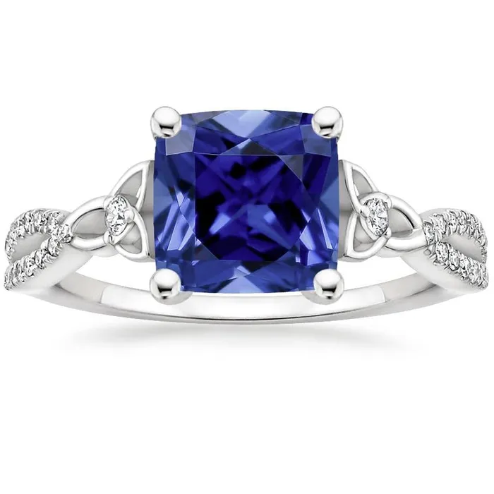 HarryChadEntcom Cushion Blue Ceylon Sapphire And Natural Earth Mined Diamond Gemstone Ring 325 Carats Rings HarryChadEntcom Cushion Blue Ceylon Sapphire And Natural Earth Mined Diamond Gemstone Ring 325 Carats Rings