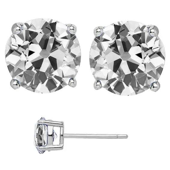 HarryChadEntcom Earrings Big Real Diamond Stud Earrings 8 Ct Old Miner Basket Set HarryChadEntcom Earrings Big Real Diamond Stud Earrings 8 Ct Old Miner Basket Set
