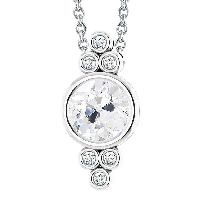 HarryChadEntcom Necklaces Old Miner Genuine Natural Earth Mined Diamond Pendant 350 Carats Bezel Set Slide Chain Gold 14K HarryChadEntcom Necklaces Old Miner Genuine Natural Earth Mined Diamond Pendant 350 Carats Bezel Set Slide Chain Gold 14K