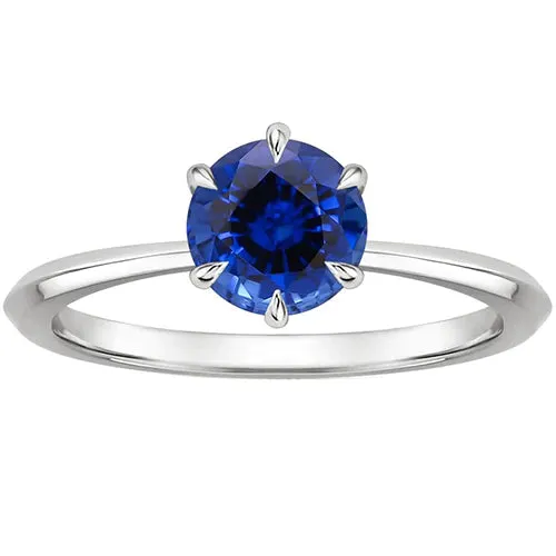 HarryChadEntcom Rings 2 Ct Genuine Sapphire Solitaire Ring