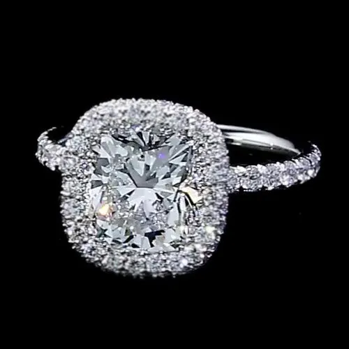 HarryChadEntcom Rings Lab Grown Diamond Engagement Ring Large Halo 1108 Carats Women White Gold 14K Jewelry HarryChadEntcom Rings Lab Grown Diamond Engagement Ring Large Halo 1108 Carats Women White Gold 14K Jewelry