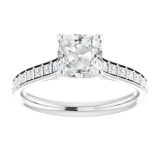 HarryChadEntcom Rings Princess Cushion Old Miner Natural Earth Mined Diamond Ring Bar Prong Set 750 Carats HarryChadEntcom Rings Princess Cushion Old Miner Natural Earth Mined Diamond Ring Bar Prong Set 750 Carats