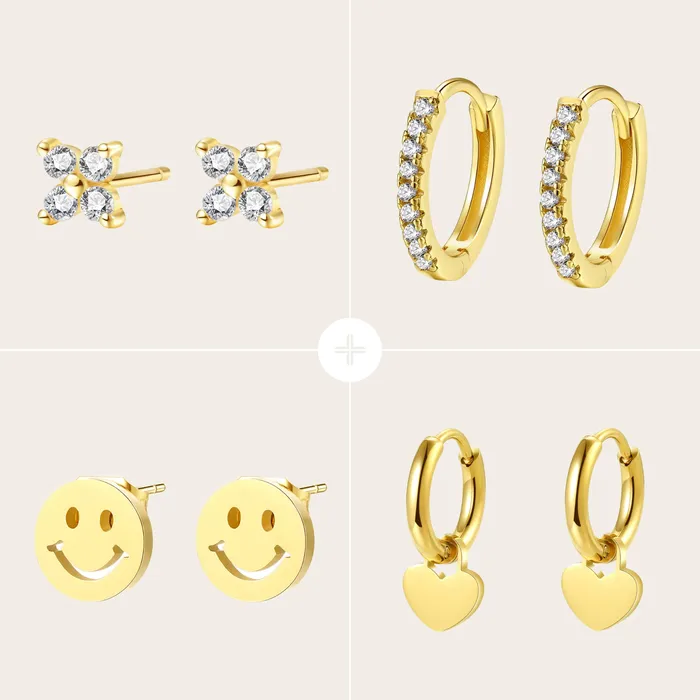 Hey Happiness Earrings Daily Earring Set