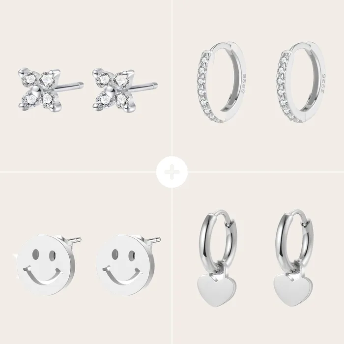 Hey Happiness Earrings Daily Earring Set Hey Happiness Earrings Daily Earring Set
