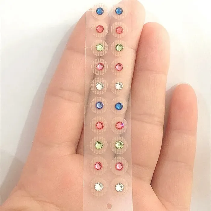 Life Changing Energy Earrings Crystal Gem Stone Magnetic Bead Clear Tape Ear Seeds Life Changing Energy Earrings Crystal Gem Stone Magnetic Bead Clear Tape Ear Seeds