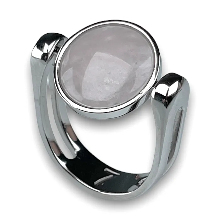 MyCONQUERing Rings Rose Quartz Crystal Fidget Ring