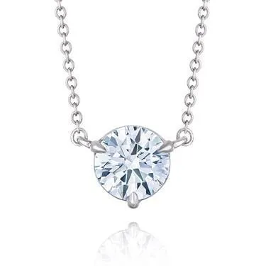Necklaces GB 1 Carat Round Cut Solitaire Real Natural Earth Mined Diamond Necklace Pendant White Gold 14K Necklaces GB 1 Carat Round Cut Solitaire Real Natural Earth Mined Diamond Necklace Pendant White Gold 14K