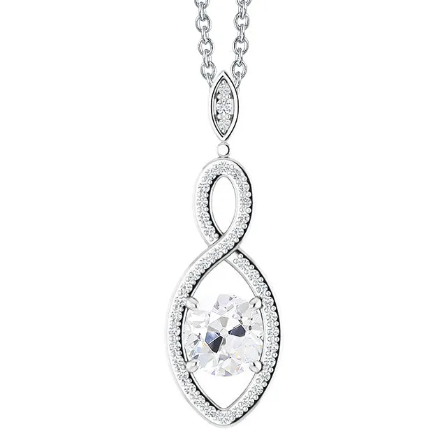 Necklaces HarryChadEntcom Gold 14K Natural Earth Mined Diamond Pendant Round Old Cut Prong Set 250 Carats Necklaces HarryChadEntcom Gold 14K Natural Earth Mined Diamond Pendant Round Old Cut Prong Set 250 Carats