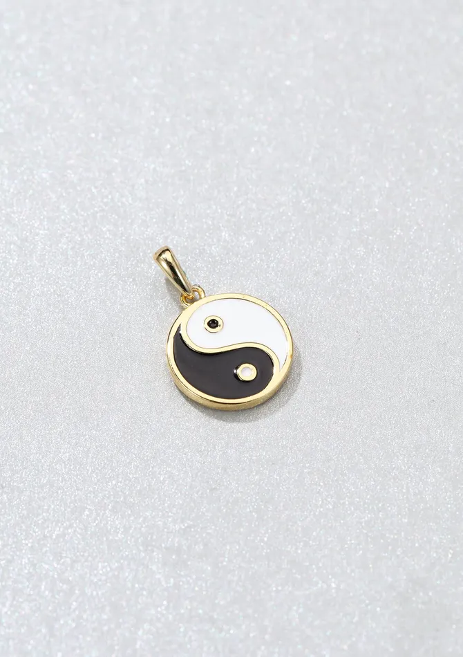 Necklaces Hey Happiness Balance Pendant for Calm Harmonious in Gold