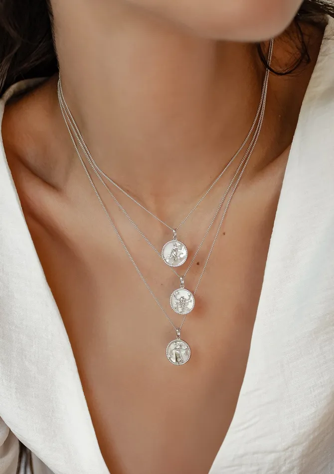 Necklaces Hey Happiness Libra Zodiac Pendant Necklace Necklaces Hey Happiness Libra Zodiac Pendant Necklace