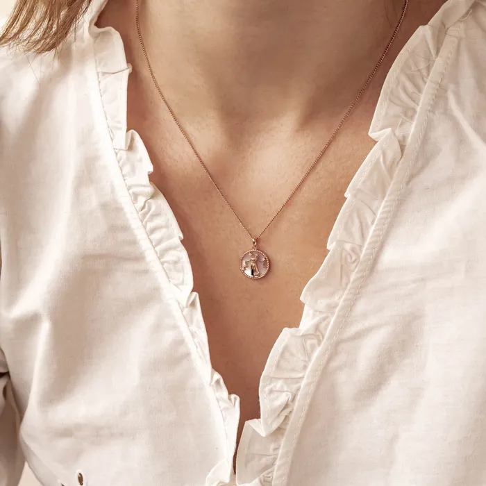 Necklaces Hey Happiness Libra Zodiac Pendant Necklace Necklaces Hey Happiness Libra Zodiac Pendant Necklace
