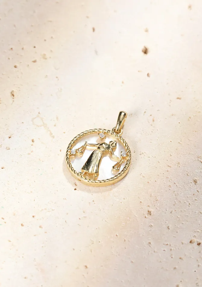 Necklaces Hey Happiness Libra Zodiac Pendant Necklace Necklaces Hey Happiness Libra Zodiac Pendant Necklace