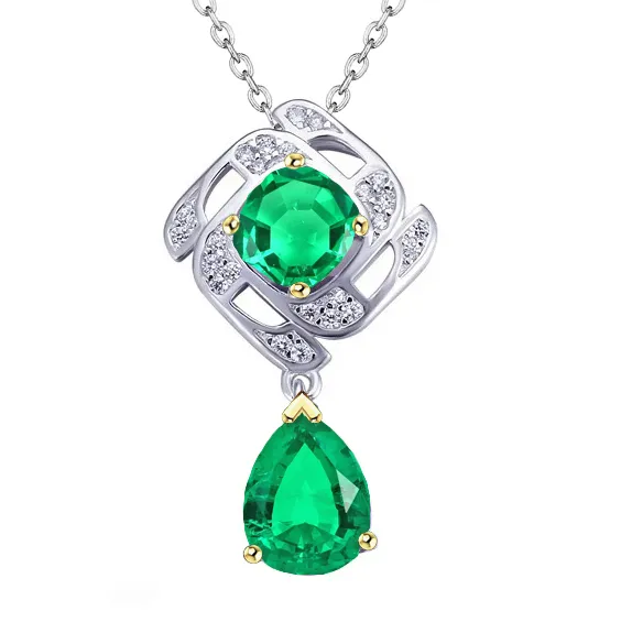Necklaces Modern Pear Gemstone Diamond Pendant Green Emerald Stone HarryChadEntcom Necklaces Modern Pear Gemstone Diamond Pendant Green Emerald Stone HarryChadEntcom