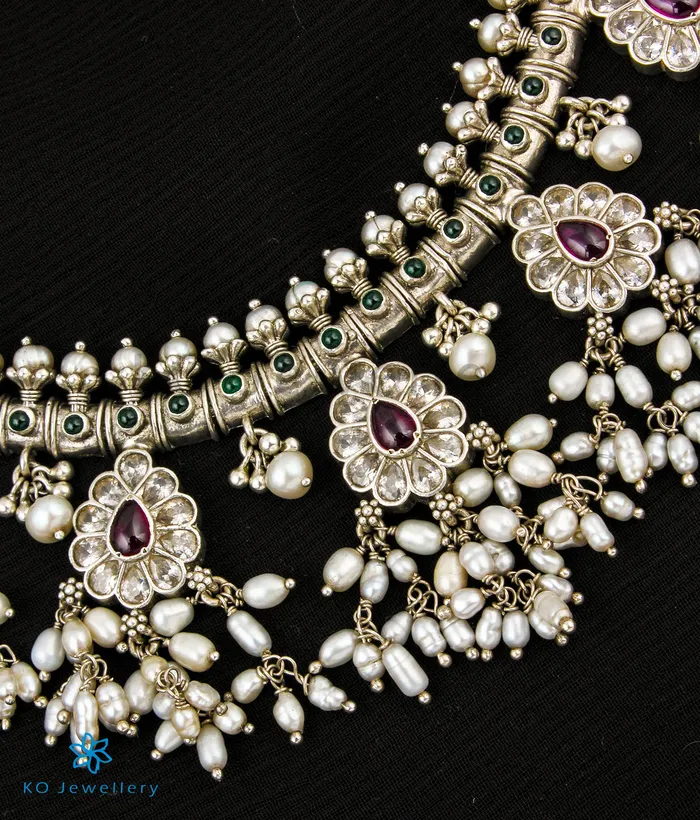 Necklaces Silversmith The Komolika Silver Guttapusalu Necklace