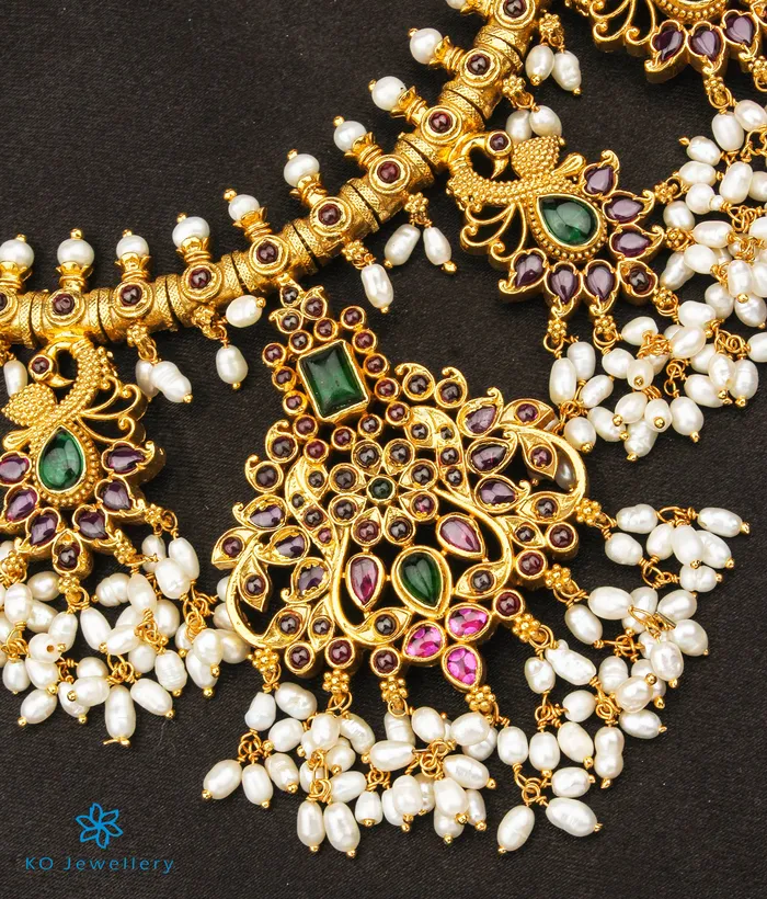 Necklaces Silversmith The Rachana Silver Guttapusalu Necklace Medium