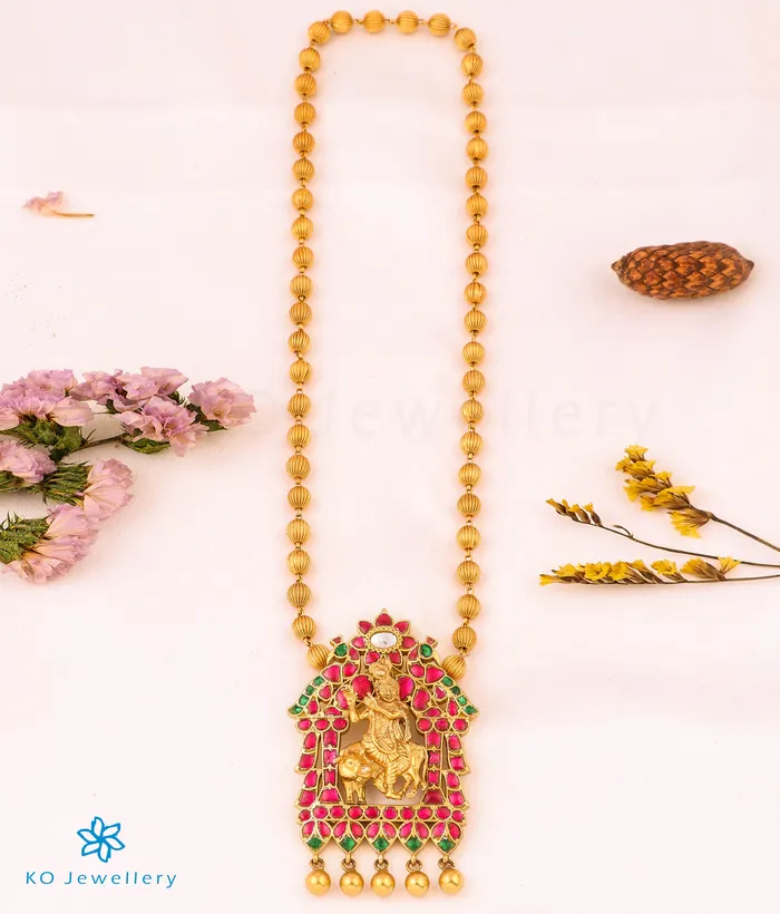 Necklaces The Radhesh Antique Silver Kundan Necklace Kundan