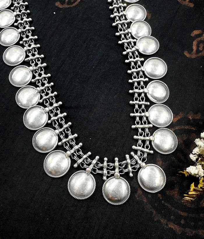 Necklaces The Silver Antique Necklace Jaipur