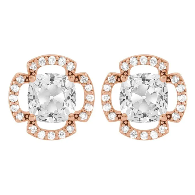 Old Miner Cushion Natural Diamond Elegant Stud Earrings 750 Ct HarryChadEntcom Earrings Old Miner Cushion Natural Diamond Elegant Stud Earrings 750 Ct HarryChadEntcom Earrings