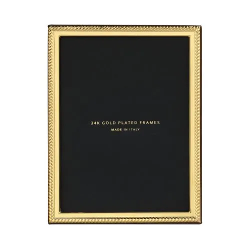 PreStyled Sets Cunill 24k Gold Plated Rope Narrow Picture Frame Cunill